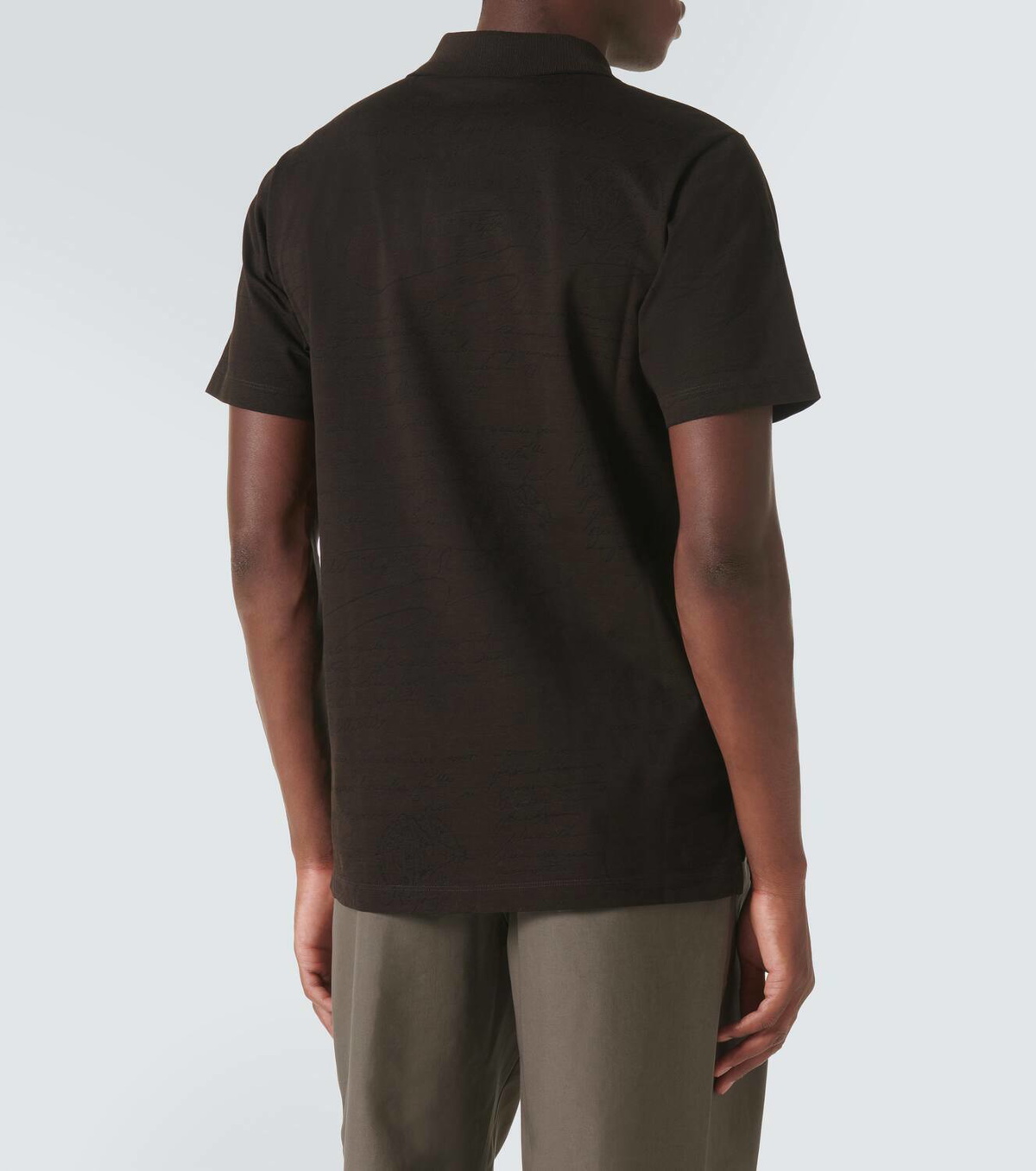 Berluti Scritto cotton piqué polo shirt