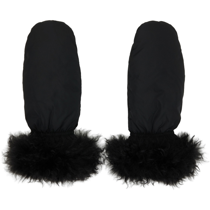 Photo: Yves Salomon Black Trim Mittens