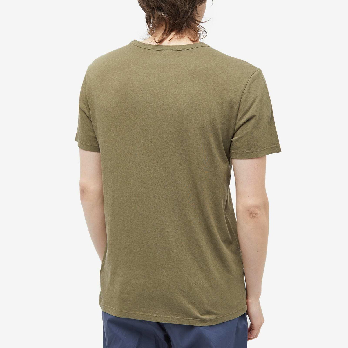 Officine Generale Textured Pocket Tee Green Size S main image 0