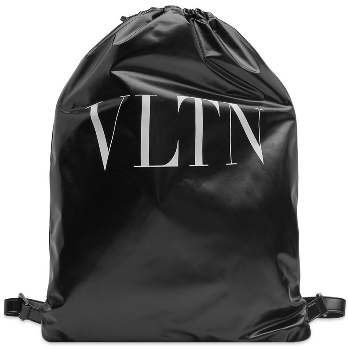 Valentino Men's VLTN Soft Light Backpack in Black/White Valentino