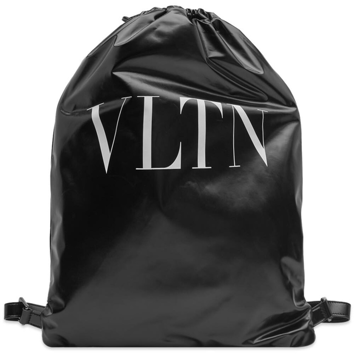 Photo: Valentino Men's VLTN Soft Light Backpack in Black/White