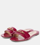 Tom Ford Whitney Stadium T patent leather slides