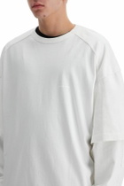 DARKPARK theo double sleeve t-shirt with White