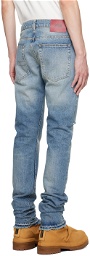424 Indigo Faded Jeans
