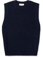 RÓHE - Kick Ribbed Wool Vest - Blue