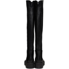 Gianvito Rossi Black Vitello Glove Tall Boots