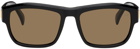 Dunhill Black Rectangular Sunglasses