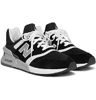 New Balance - MS997 Suede, Nubuck and Mesh Sneakers - Black