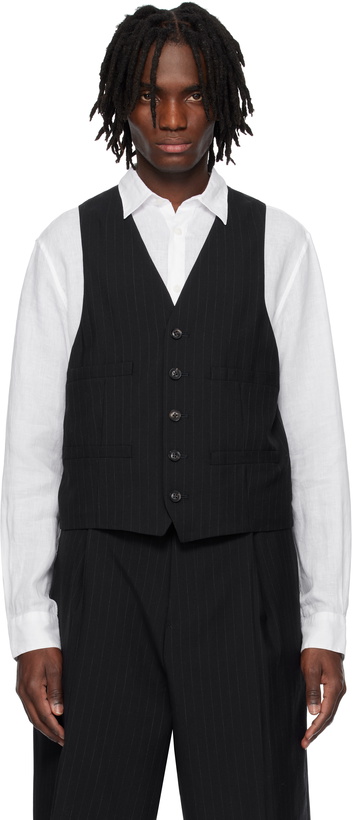 Photo: SOSHIOTSUKI Navy V Back Neck Vest