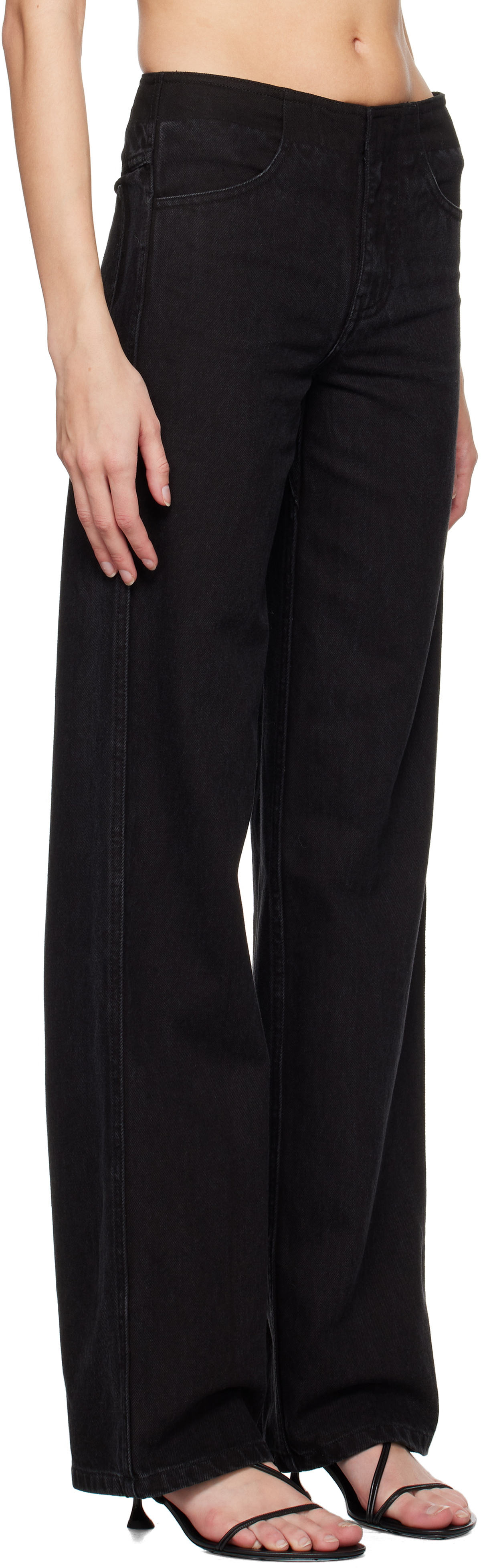 Christopher Esber Black Deconstruct Jeans