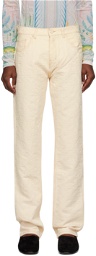 Casablanca Off-White Monogram Jeans