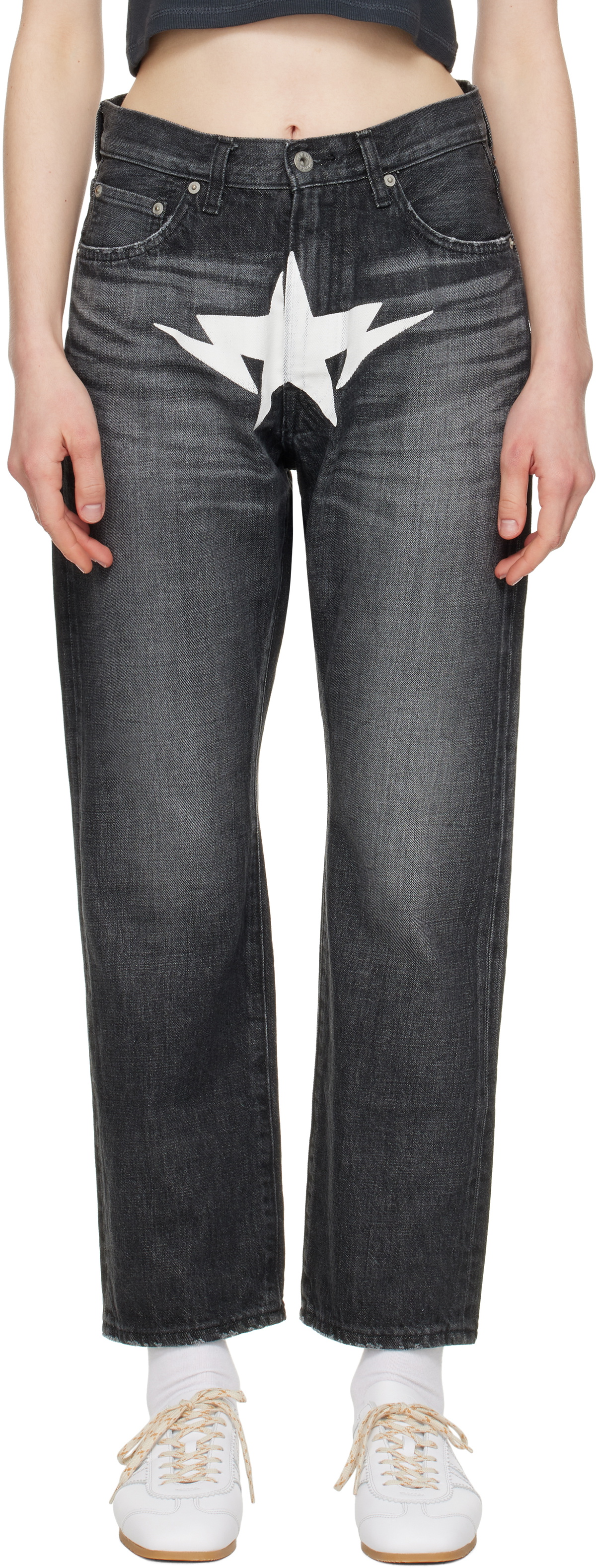 パンツ BAPE SOLID CAMO HIGH WAIST DENIM PANTS A Bathing Ape Solid Camo High Waist Denim Pants A Bathing Ape