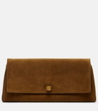 Khaite Audrey suede clutch