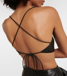 The Sei Leather bra