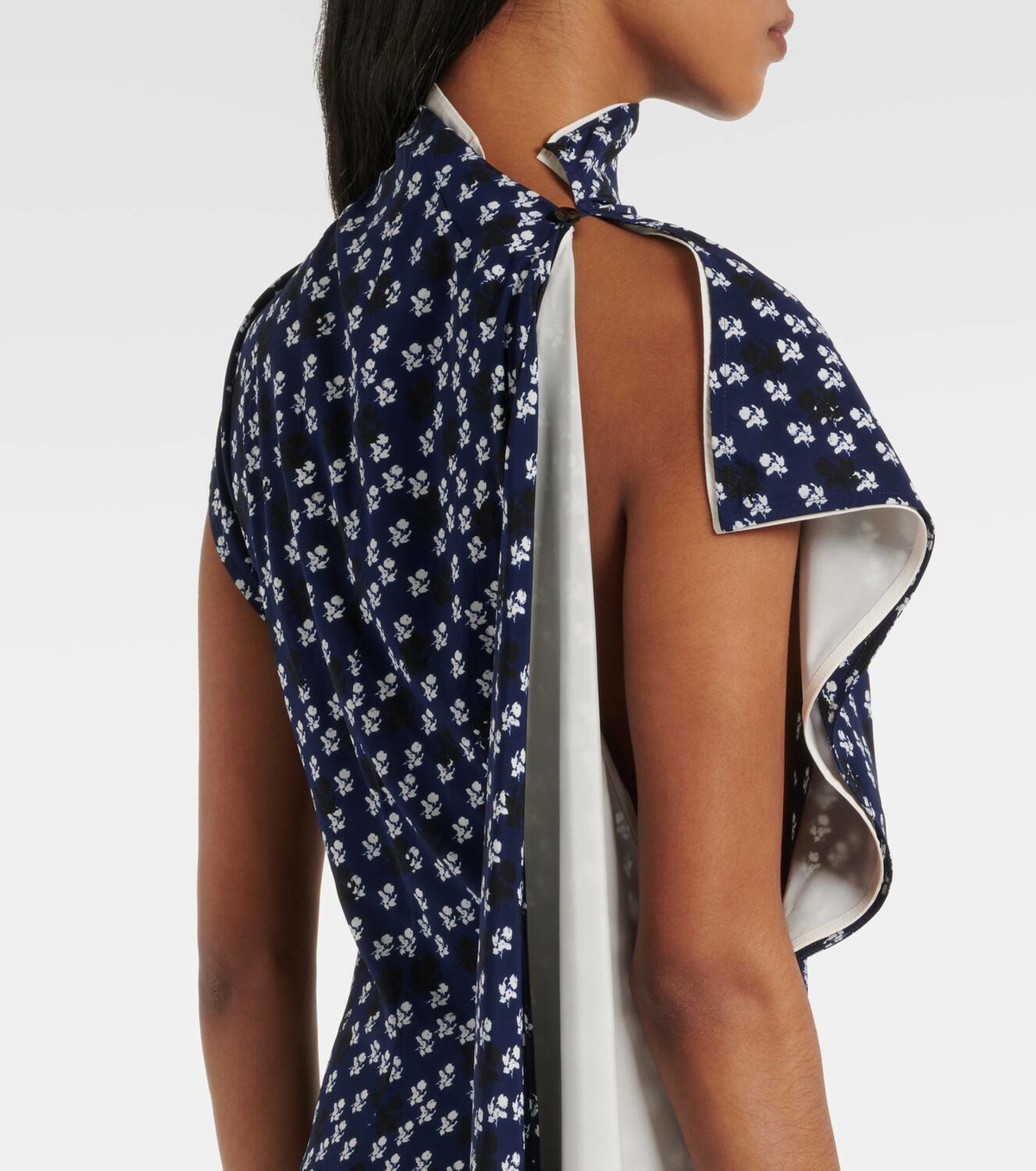 Proenza Schouler Devyn floral draped maxi dress