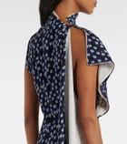Proenza Schouler Devyn floral draped maxi dress