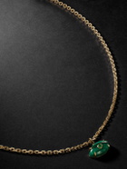 Sydney Evan - Evil Eye Gold Malachite Necklace