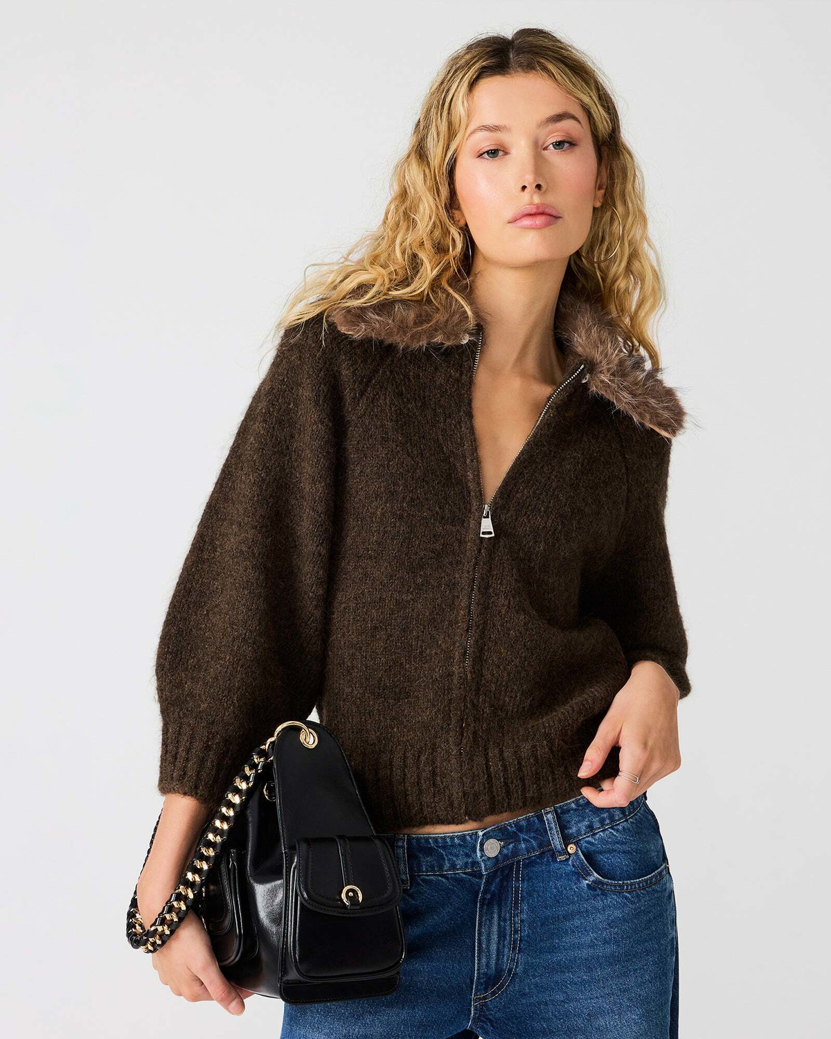 Steve Madden Odessa Sweater in Espresso