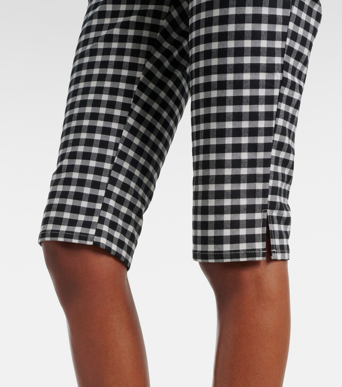 Posse Chiara gingham cotton-blend capri pants