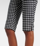 Posse Chiara gingham cotton-blend capri pants