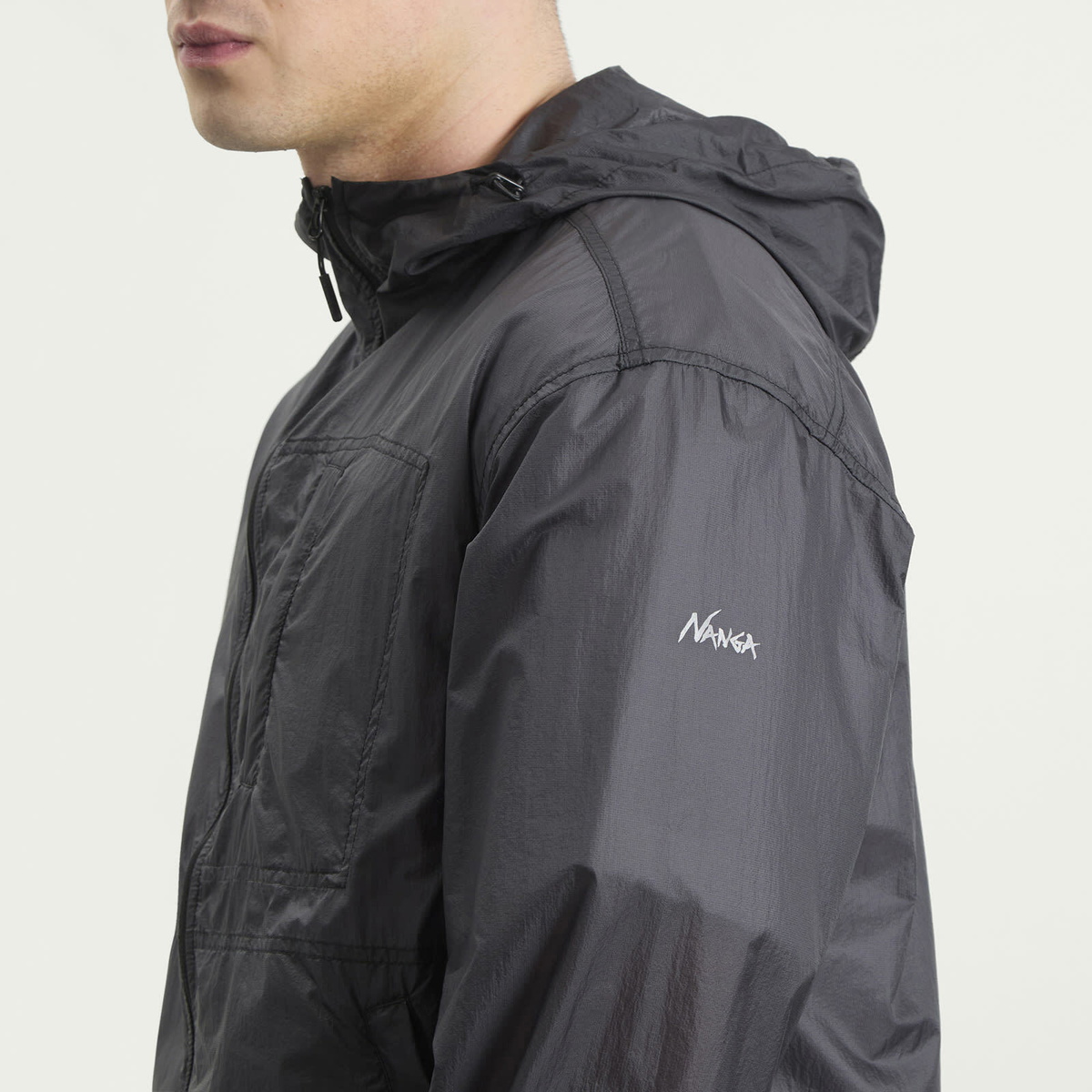 NANGA Men's Sheer Jacket in Black