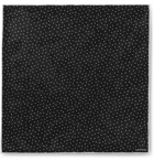 Lanvin - Polka-Dot Silk Pocket Square - Black