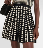 Tory Burch Polka-dot jacquard miniskirt