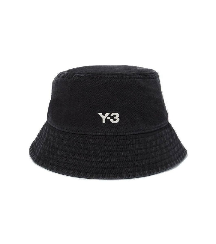 Photo: Y-3 Embroidered cotton bucket hat