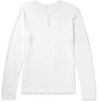 Hartford - Slub Linen Henley T-Shirt - White