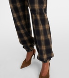 The Attico Checked cotton sweatpants