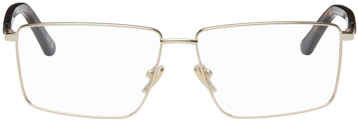 Photo: Balenciaga Gold Rectangular Glasses