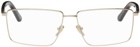 Balenciaga Gold Rectangular Glasses