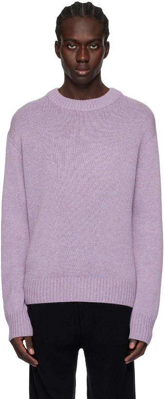 Photo: LISA YANG Purple 'The Kristian' Sweater