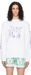 Carne Bollente White Printed Long Sleeve T-Shirt