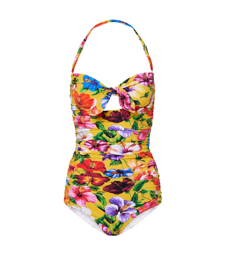 Photo: Dolce&Gabbana Floral cutout swimsuit