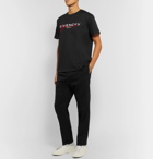 Givenchy - Logo-Embroidered Cotton-Jersey T-Shirt - Black