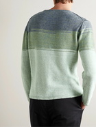 Inis Meáin - Ombré Linen Sweater - Green