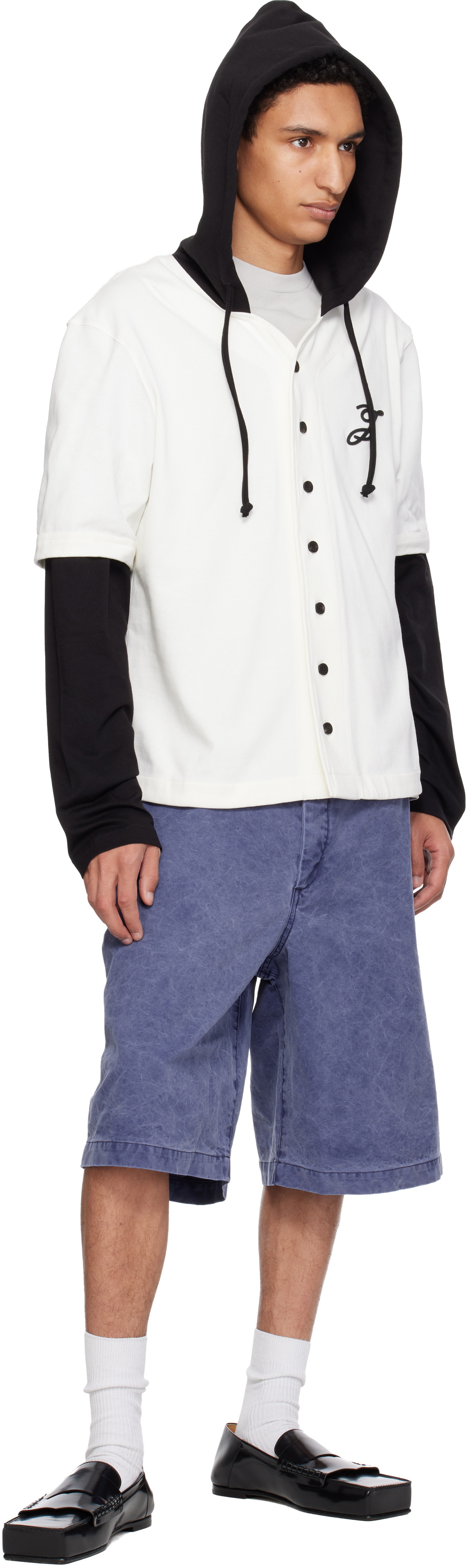 JACQUEMUS Off-White & Black 'The Letro long-sleeve' Hoodie