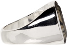 Hatton Labs SSENSE Exclusive Silver Dalmatian Signet Ring