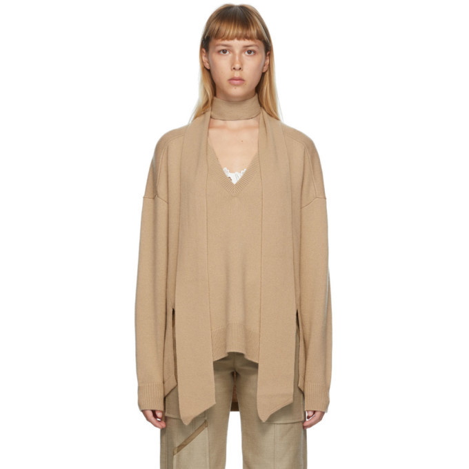 Photo: Chloe Beige Cashmere Scarf Sweater