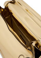 Jacquemus La Pochette Rond Carré Metallic Leather Clutch - Gold - One Size