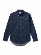 OrSlow - Button-Down Collar Denim Shirt - Blue