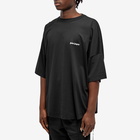 Palm Angels Men's Embroidered Logo Oversized T-Shirt in Black