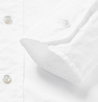 Thom Browne - Grosgrain-Trimmed Cotton-Poplin Shirt - White