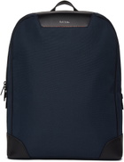 Paul Smith Navy Canvas Travel Backpack
