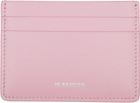 Jil Sander Pink Leather Card Holder