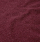 Mr P. - Shetland Wool Sweater - Burgundy