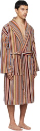 Paul Smith Multicolor 'Signature Stripe' Woven Cotton Robe