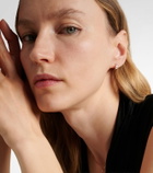 Repossi Serti Sur Vide 18kt rose gold single hoop earring with diamonds