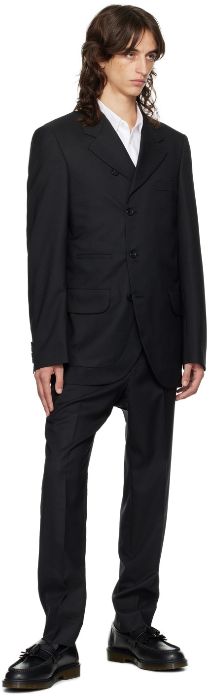 Comme des Garçons Homme Deux Black Wool Blazer